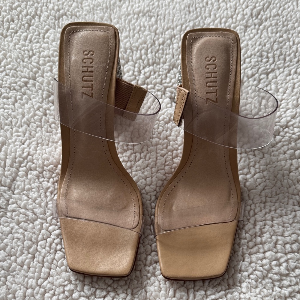 Schutz ARIELLEN VINYL & RHINESTONES SANDAL